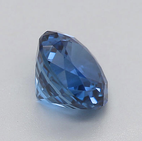 diamante blu naturale rotondo da 1,5 carati, sciolto vs1