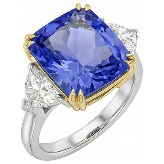 10 Carati Zaffiro Anello