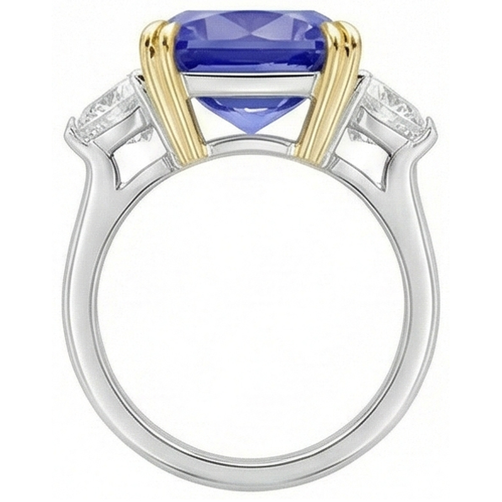10 Carati Zaffiro Anello