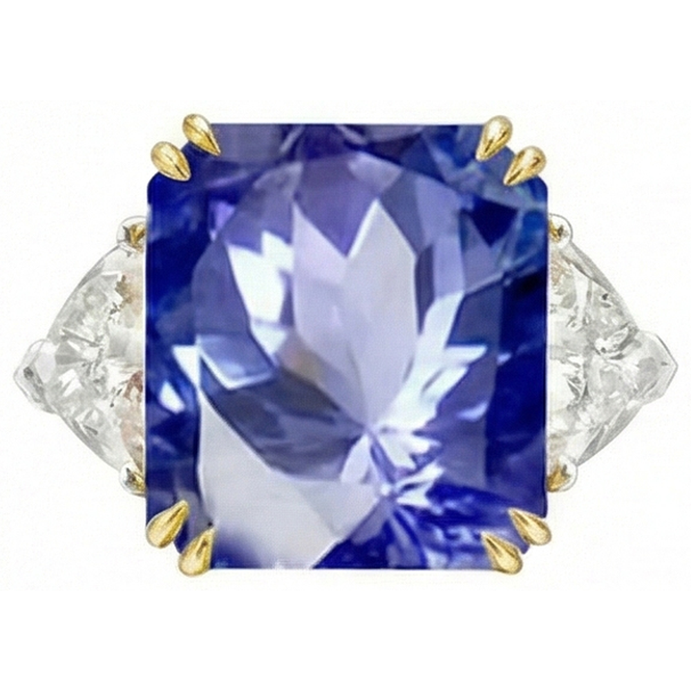 10 Carati Zaffiro Anello