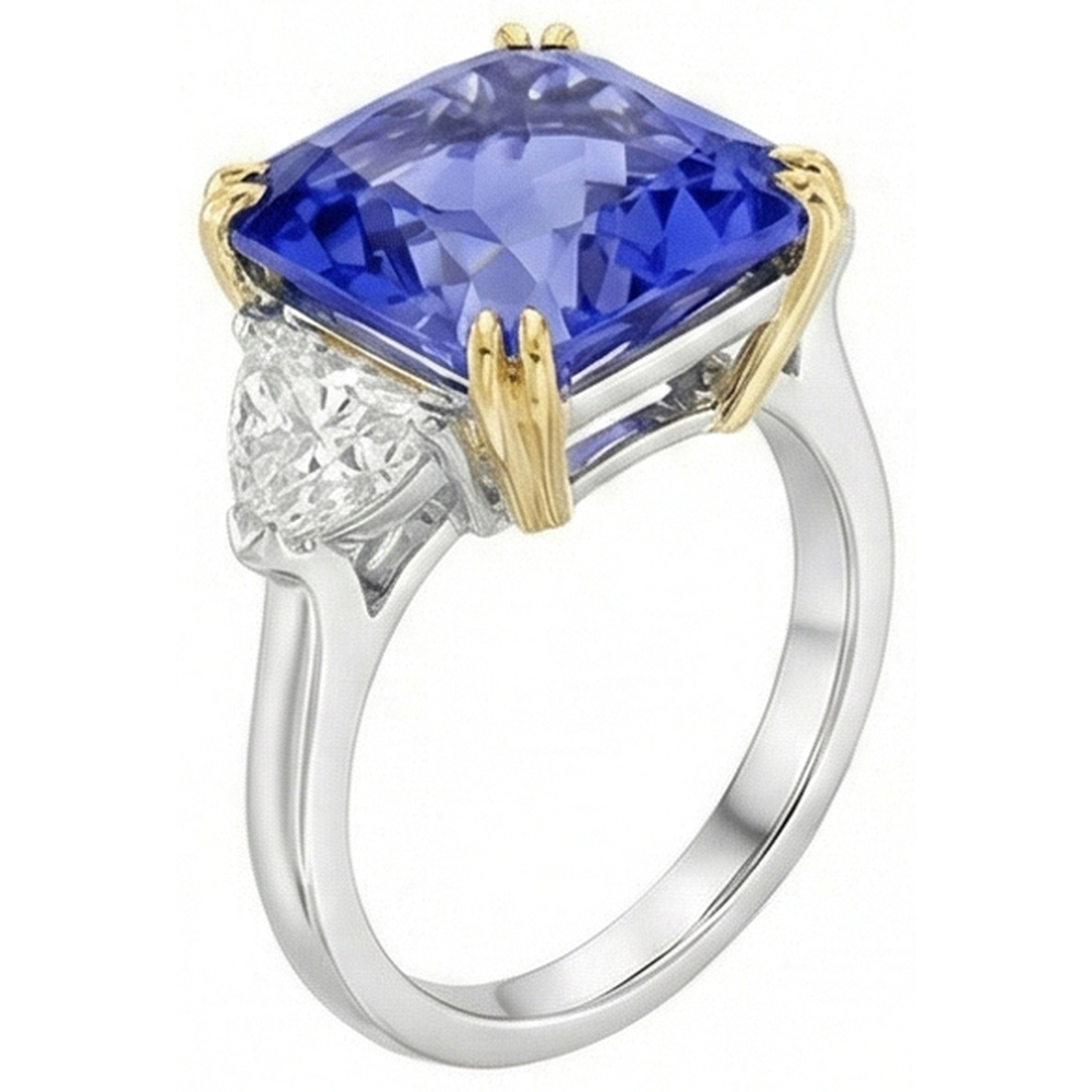 10 Carati Zaffiro Anello