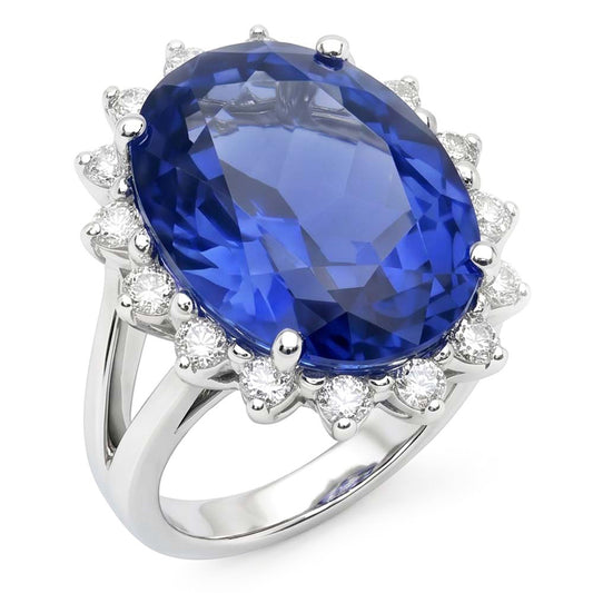 10 Carati Zaffiro Anello di Fidanzamento