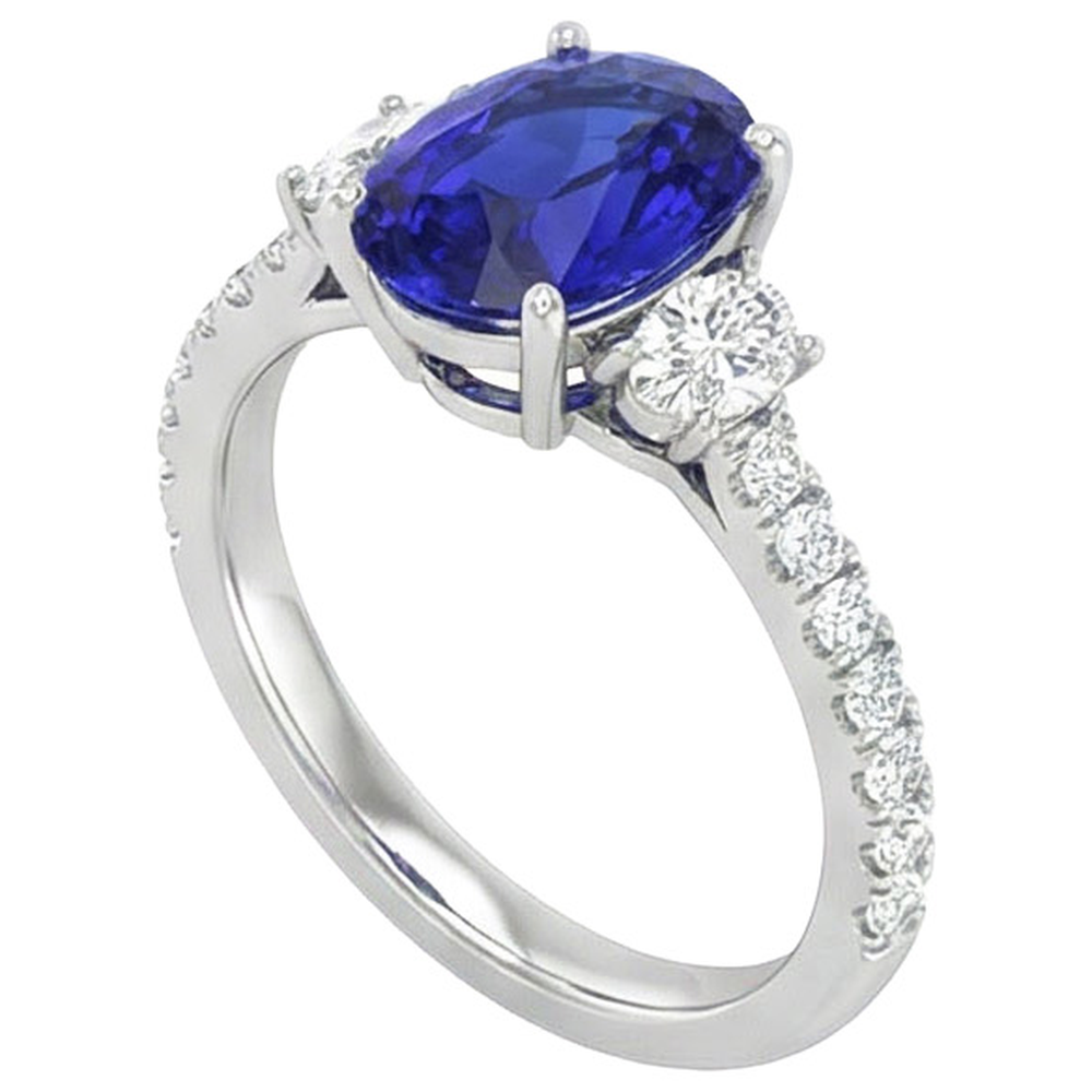 10 Ct Zaffiro Anello
