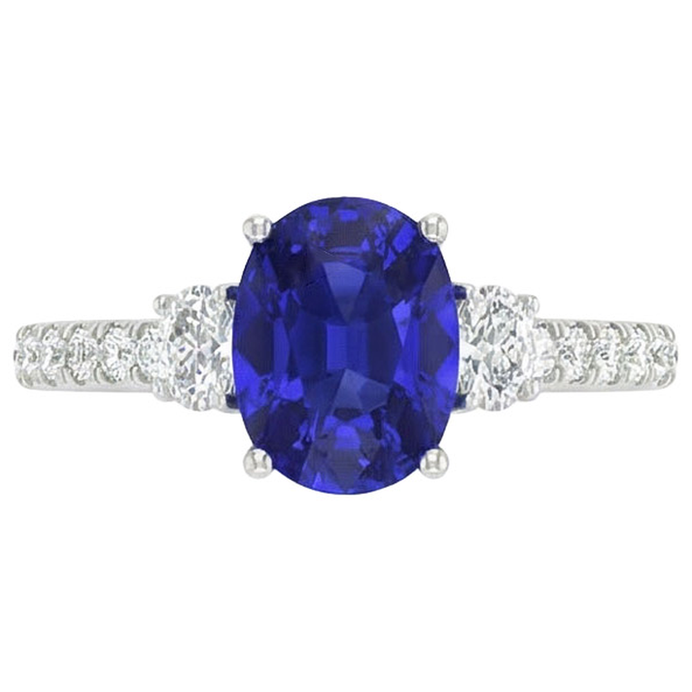 10 Ct Zaffiro Anello