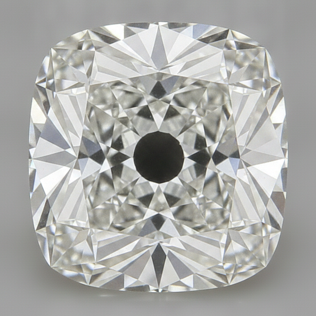 Diamante Sciolto Autentico Reale Taglio Cuscino Old Mine 10 Carati H VS1