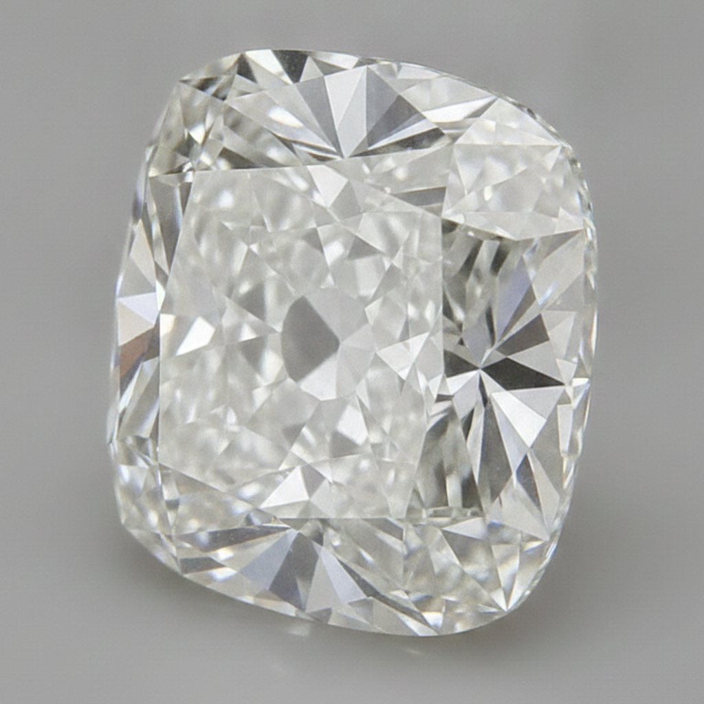 Diamante Sciolto Autentico Reale Taglio Cuscino Old Mine 10 Carati H VS1