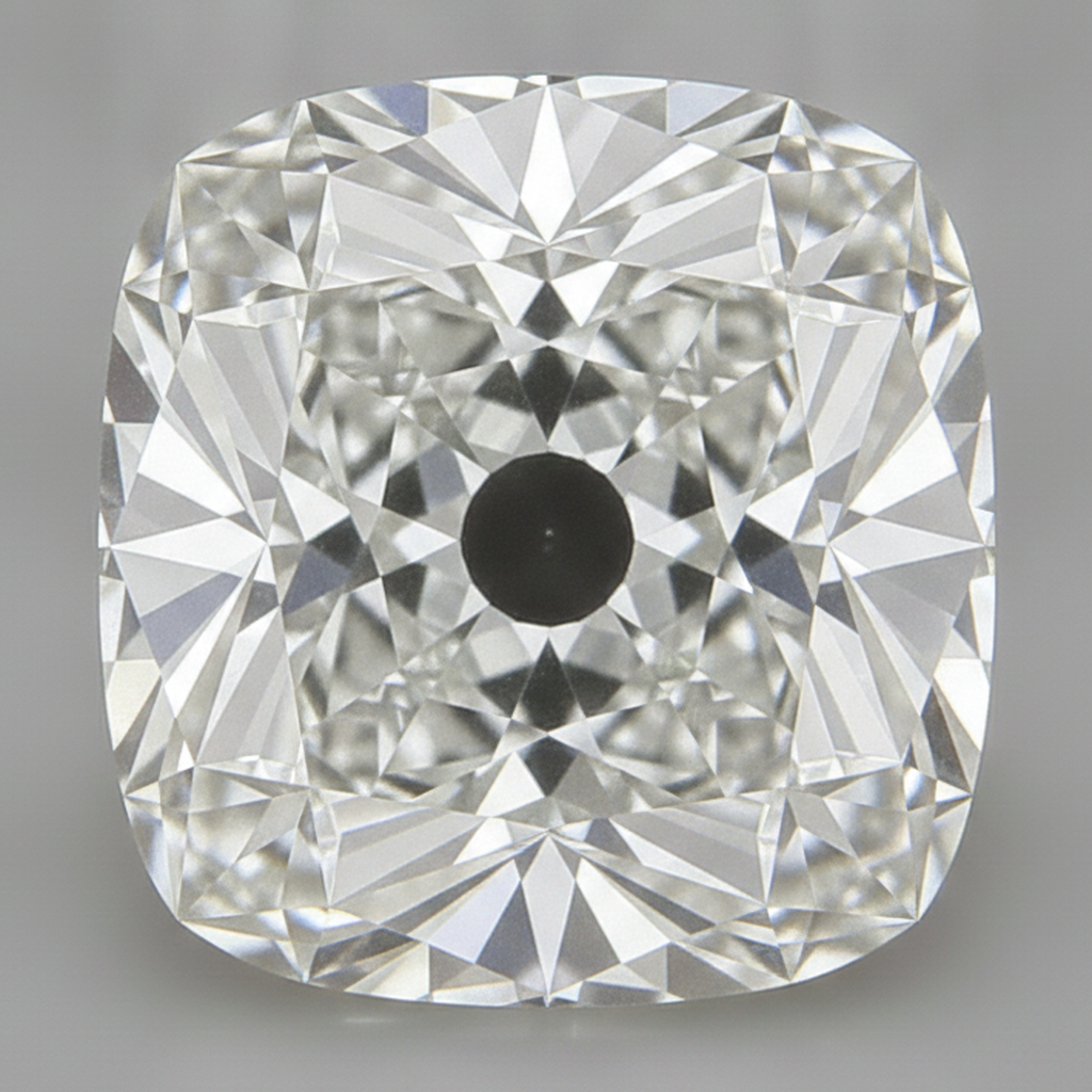 Diamante Sciolto Autentico Reale Taglio Cuscino Old Mine 10 Carati H VS1
