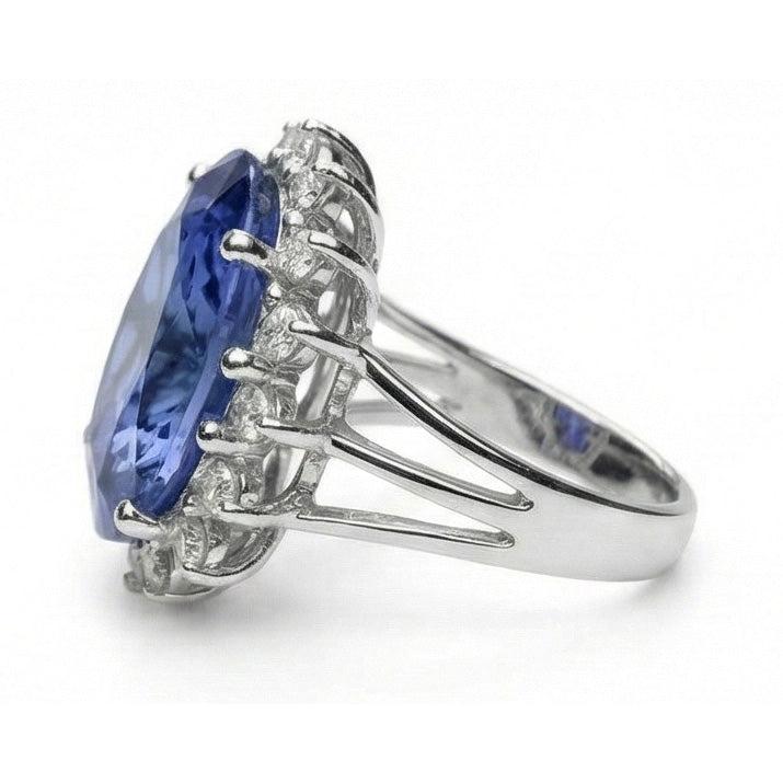 10 Carati Zaffiro Anello di Fidanzamento