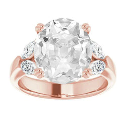 Brillante Diamante Fine Anello di Fidanzamento 6,50 carati – Oro