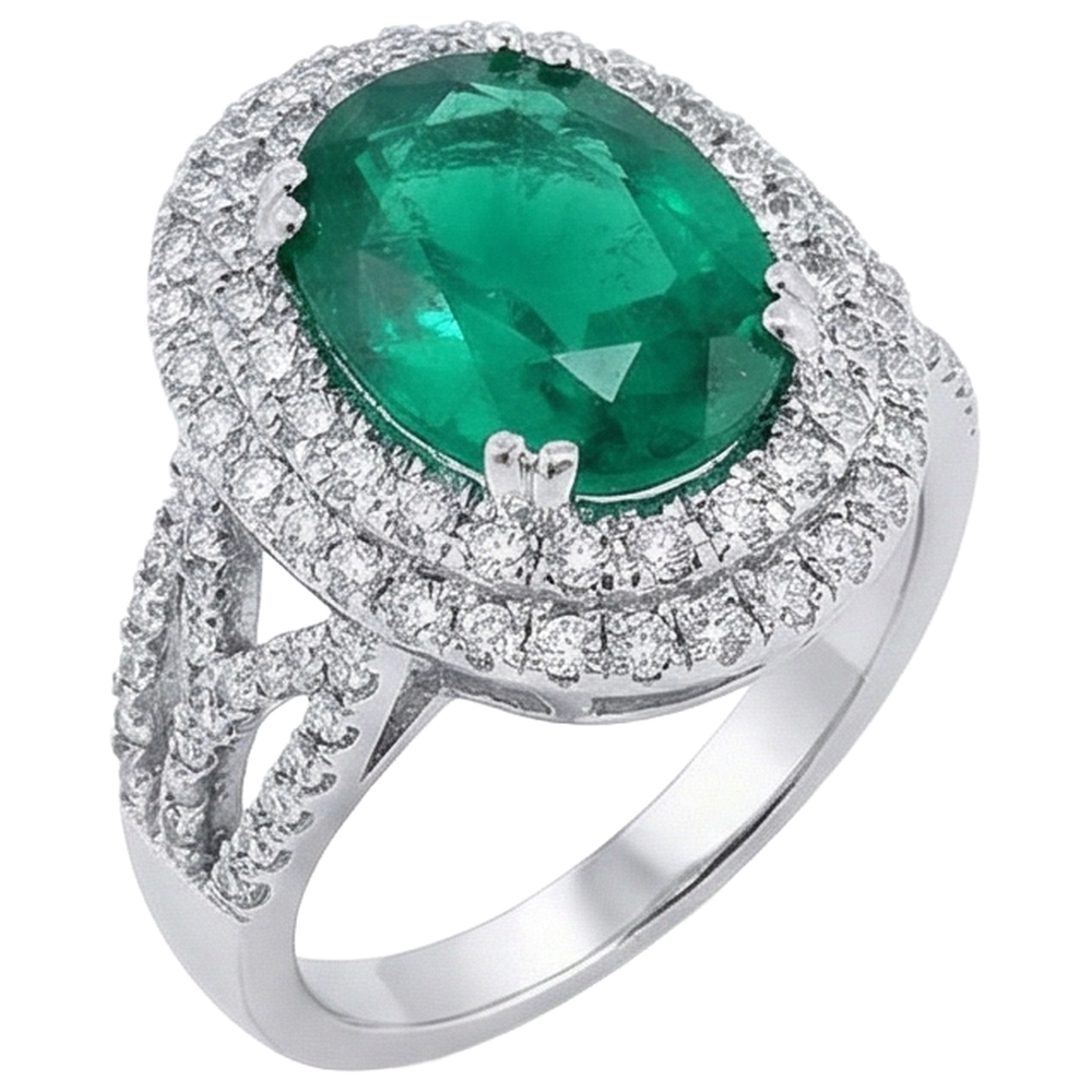 vero round diamante 11.25carati anello dettaglio ravvicinato
