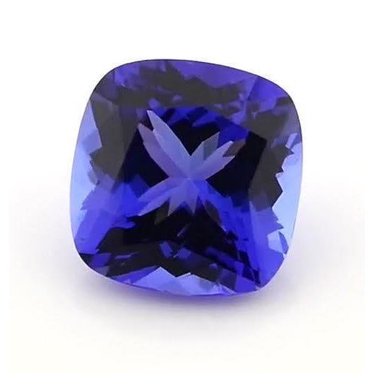 Tanzanite Blu Cuscino Loose Sapphires Natural in Gold – vista laterale