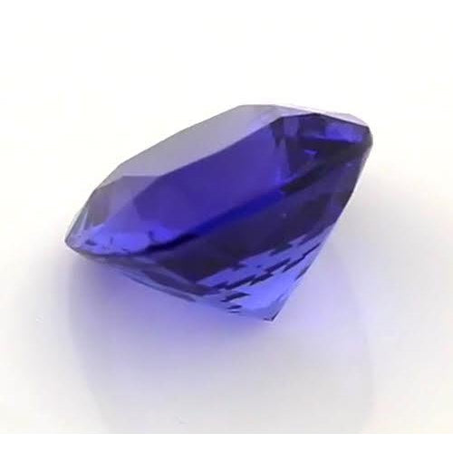 Tanzanite Blu Loose Sapphires Natural 4 carati Gold – vista profilo