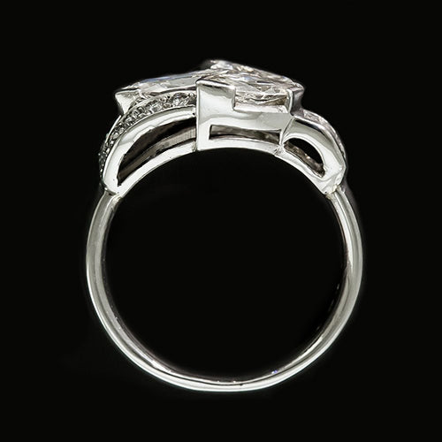 12 Carati Anello Di Genuino Diamanti Naturali Autentici ( non creati in laboratorio )