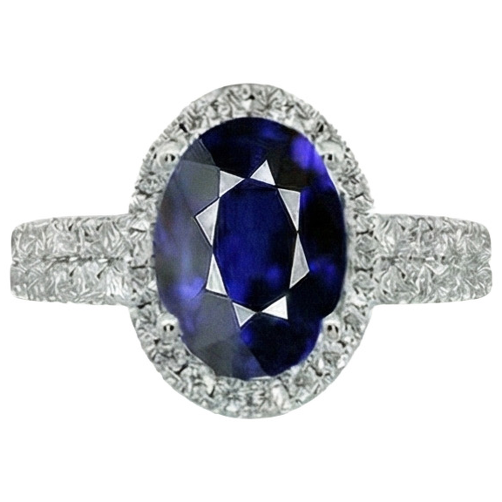 12 Ct Zaffiro Anello