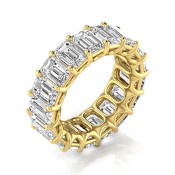 12,75 carati Diamante Eternity Band in Oro Giallo 14K