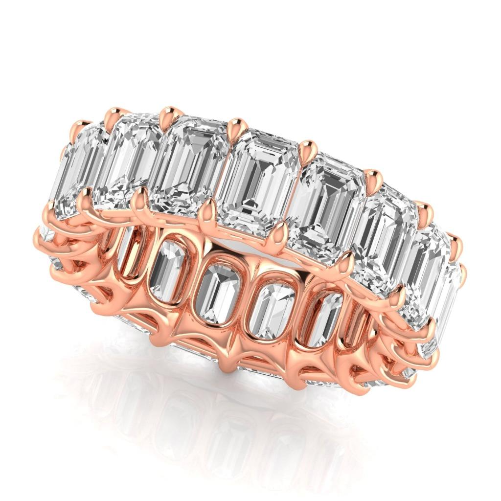 Abbagliante Diamante Fine Eternity Band 12,75 carati – vista laterale