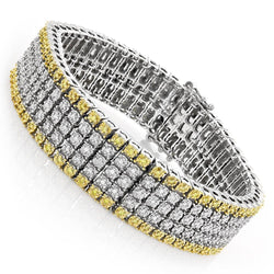 Uomo Elegante Bracciale a Catena – Brillante 12,50 carati |