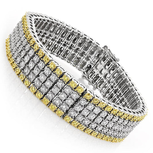 Taglio Rotondo Brillante anello in Oro Due Toni 14K – vista principale