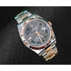 126331 Orologio da uomo Rolex bicolore quadrante grigio oro 18K