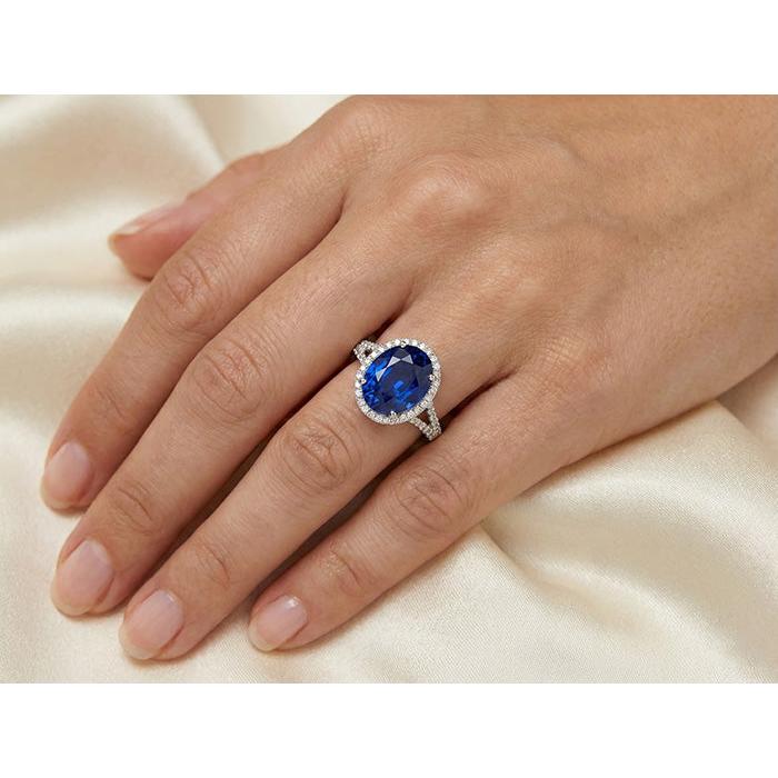 12 Carati Zaffiro Anello