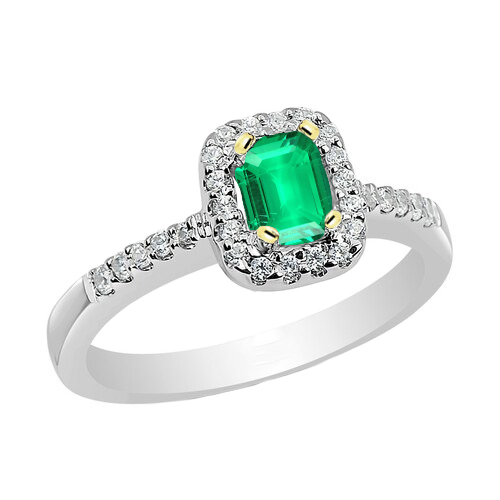 Smeraldo Fine Anello Pietra Colorata – vista principale