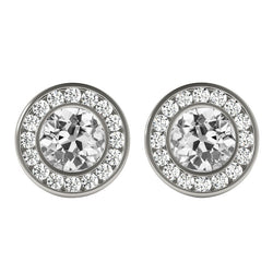 Diamante Orecchini a Lobo – Oro 14 Carati Bianco 6,50 carati