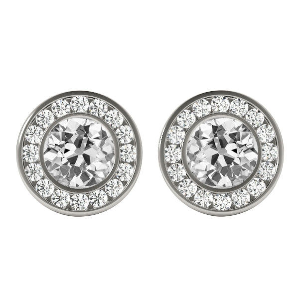 Diamante Orecchini a Lobo 6,50 carati Oro 14 Carati Bianco – vista principale