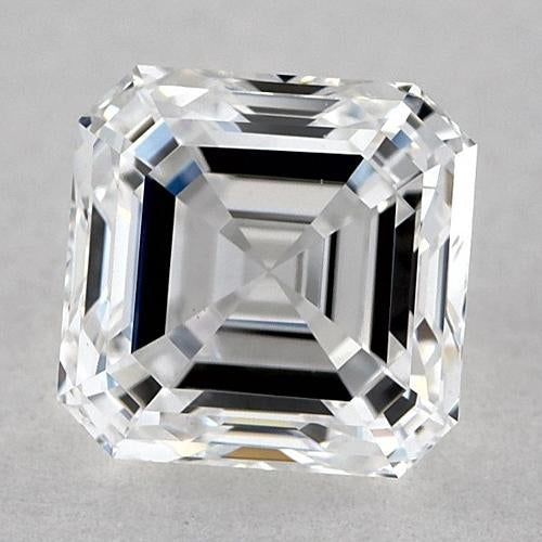 Diamante Asscher sciolto da 1,5 carati, taglio E, VVS1, taglio Very Good