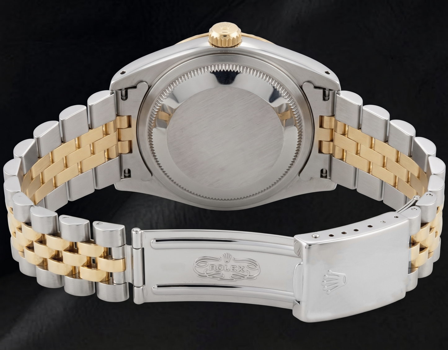 16233 Rolex Datejust 36 mm Orologio Bicolore Quadrante Grigio con Diamanti