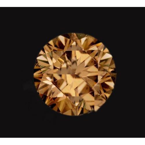 Diamante naturale estratto dalla terra, color champagne, 1,75 ct, scintillante, sciolto