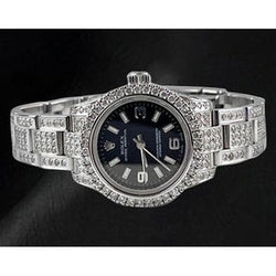 176200 Orologio da donna Rolex Ostrica perpetua ghiacciato da 26 mm
