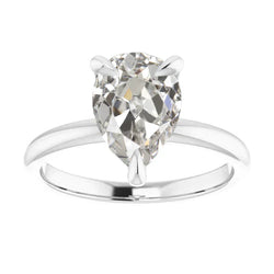 Anello Solitario Oro Bianco 14K con Brillante – 1 carati