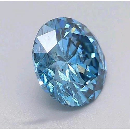 Zaffiro Blu Reale Taglio Rotondo Loose Sapphires Natural in Gold – vista frontale