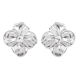 Brillante Orecchini – Oro Bianco 14K 1 carati