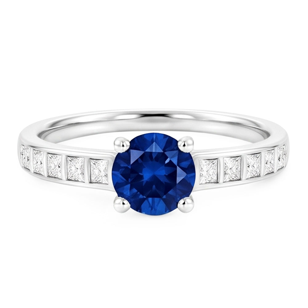 2 Carati Ceylon Zaffiro Anello