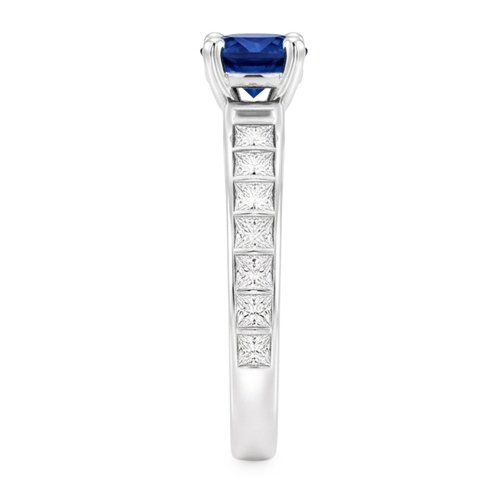 2 Carati Ceylon Zaffiro Anello