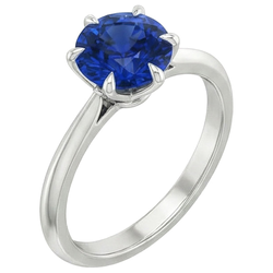 2 Ct Zaffiro Anello