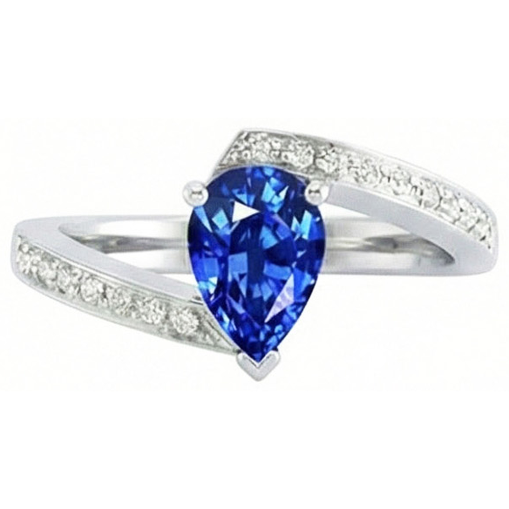 2 Ct Zaffiro Anello