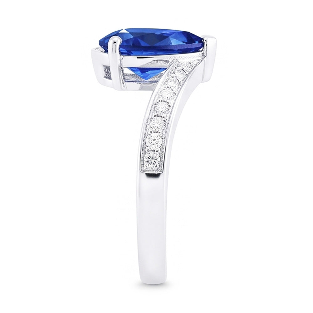 2 Ct Zaffiro Anello