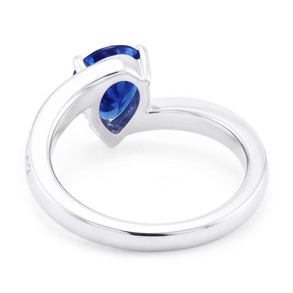 2 Ct Zaffiro Anello
