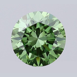 2 Carati Taglio Rotondo Verde Migliorato Diamante Naturale Sfuso Estratto dalla Terra