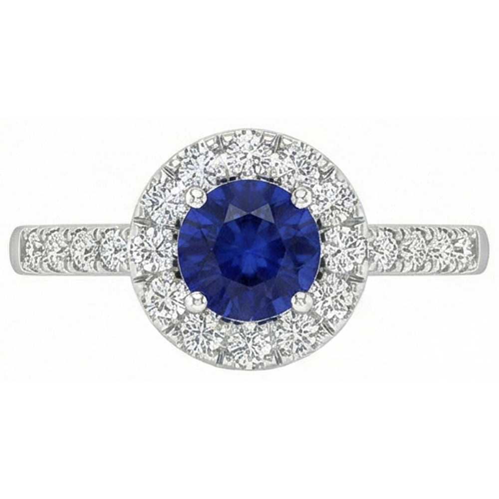 vero round diamante 2carati anello angolo laterale