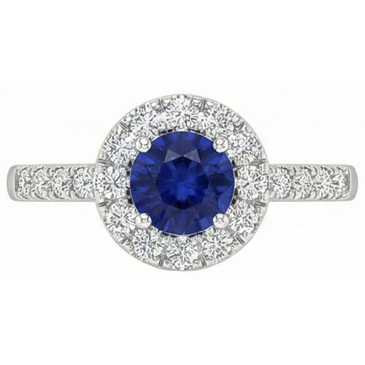 vero round diamante 2carati anello angolo laterale