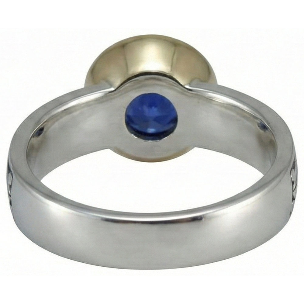 2 carati solitario anello rotondo tanzanite AAA gioielli in stile antico