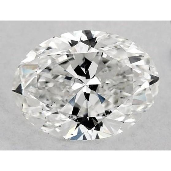 Diamante ovale da 2 carati, sciolto, taglio F/VS1, molto buono