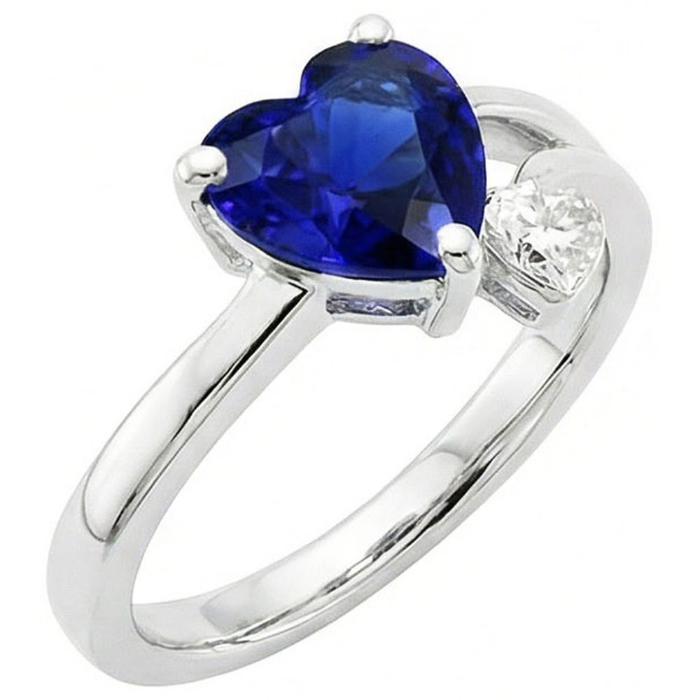vero heart diamante 2.25carati anello dettaglio ravvicinato