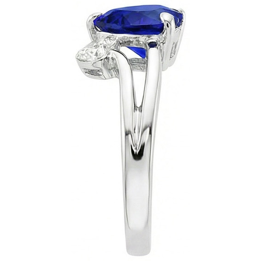 vero heart diamante 2.25carati anello vista dall'alto