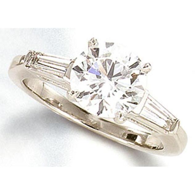 2.40 Ct. Splendido Anello Con Tre Pietre Per L'Anniversario Del Genuino Diamante Nuovo