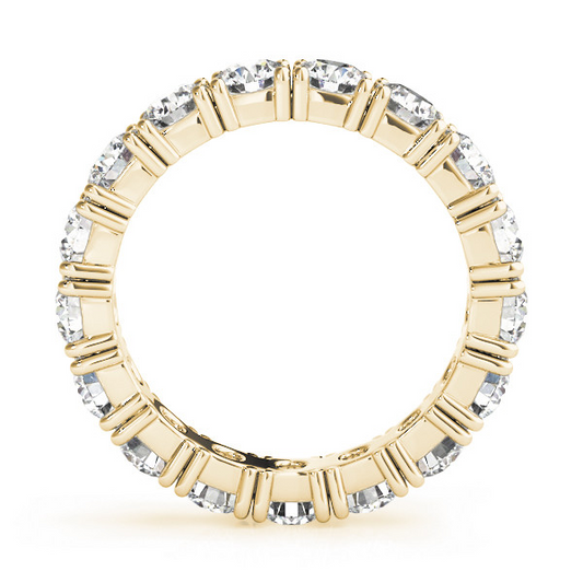 Eternity Band Oro Giallo 14K con Diamante – vista frontale