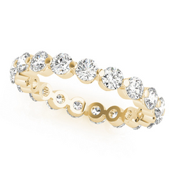 Brillante Eternity Band 2,5 carati F/VS1 – Oro 14 Carati Giallo